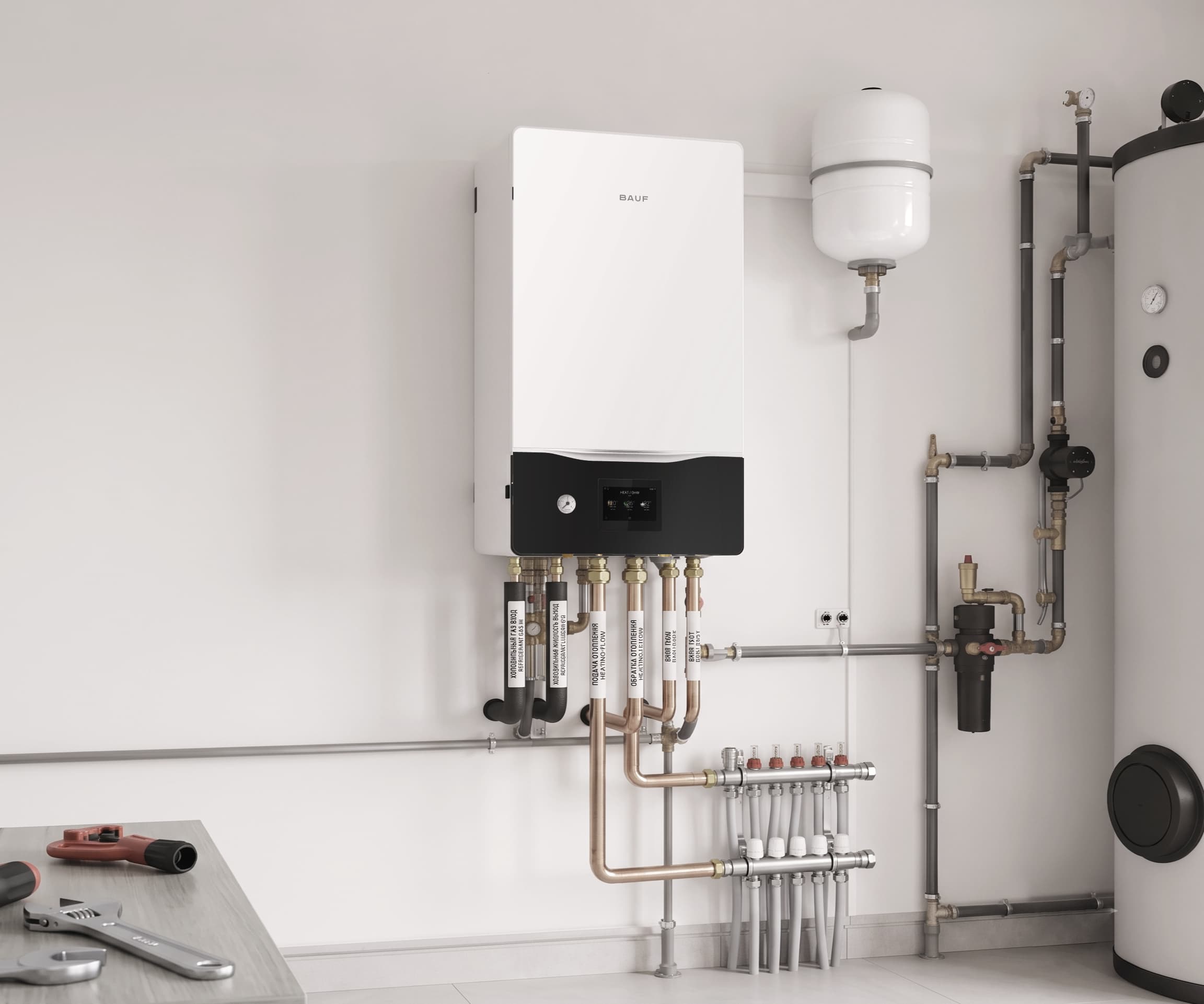 BAUF Hamme Hydro All-in-One indoor unit